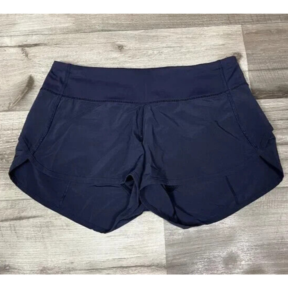 Lululemon Speed Shorts 2.5" Womens 8 Nocturnal Teal